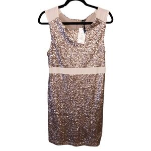 Mint Sparkling Gold Mini Dress